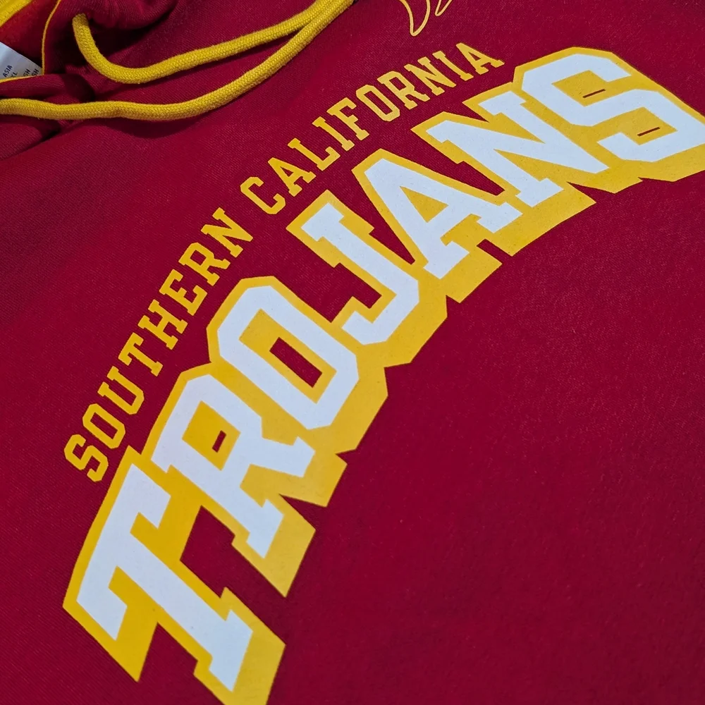 Champion USC‎ Trojans Mens Pullover Hoodie Size Large New With Tags